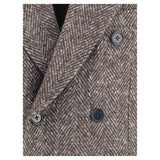 Dolce & Gabbana Gray Fleece Wool Coat