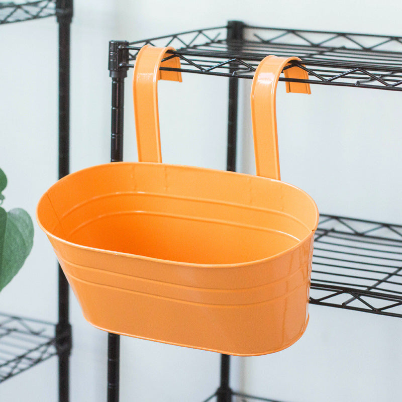 Removable Double Hook Hanging Planter with Oval Design