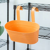 Removable Double Hook Hanging Planter with Oval Design