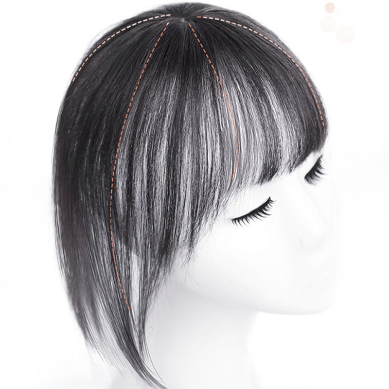 3D Air Bangs Real Hair Wig Mechanism
