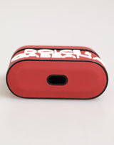 Dolce & Gabbana Red White Silicone Embossed Logo Accessory Airpods Case