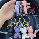 Punk Rabbit Keychain Couple Accessories for Bags