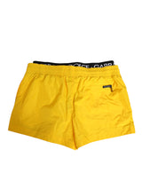 Dolce & Gabbana Yellow Drawstring Beachwear Men Shorts Swimwear
