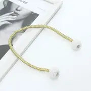 1pc Faux Pearl Magnetic Curtain Tie Back - Home Decor