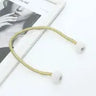 1pc Faux Pearl Magnetic Curtain Tie Back - Home Decor