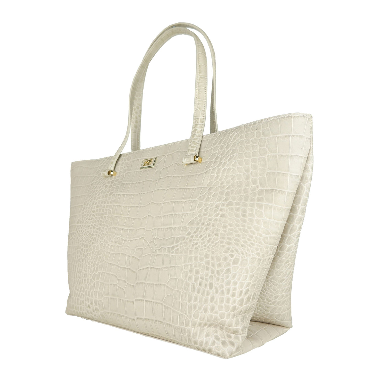 Cavalli Class - White Leather Di Calfskin Handbag