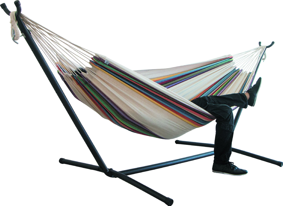 Thickened Wide Canvas Indoor Camping Hammock for 1-2 People