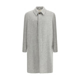 Lardini Gray Fleece Wool Coat