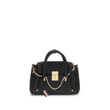 Thom Browne Black Calf Leather Bos Taurus Shoulder Bag