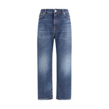 Dolce & Gabbana Blue Cotton Boyfriend Jeans