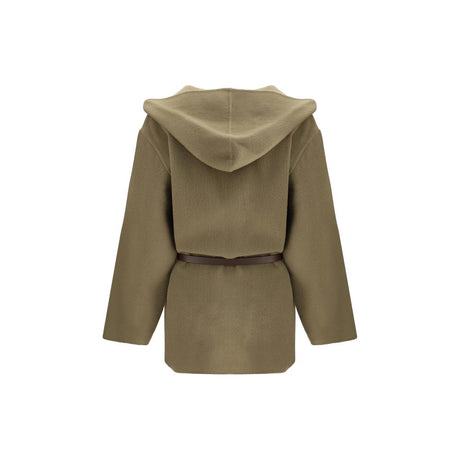 Jacob Cohen Brown Fleece Wool Coat