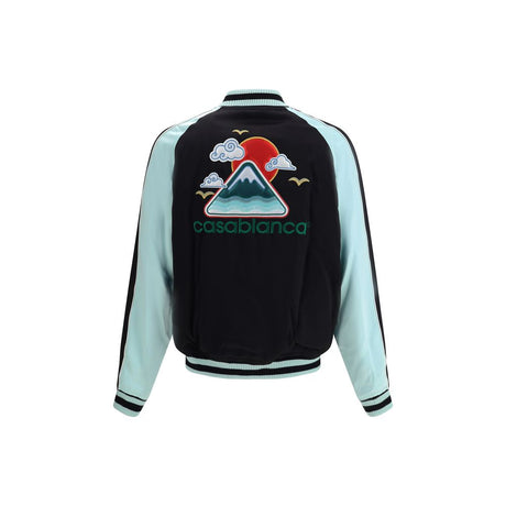 Casablanca Black Viscose Bomber