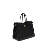 Valentino Garavani Black Calf Leather Bos Taurus Handbag