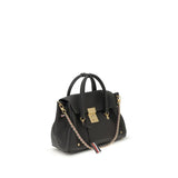 Thom Browne Gray Calf Leather Bos Taurus Shoulder Bag