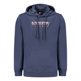 Tommy Hilfiger Blue Cotton Men's Hooded Sweatshirt