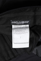 Dolce & Gabbana Black Wool Formal Dress Men Trousers Pants