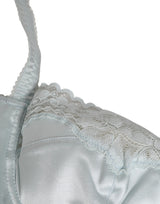 Dolce & Gabbana Light Blue Silk Semi-Padded Balconette Underwear