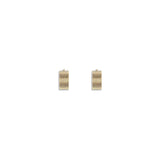 Jil Sander Gold Brass Earrings