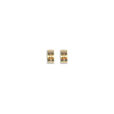 Jil Sander Gold Brass Earrings
