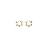 Jil Sander Gold Brass Earrings