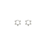 Jil Sander Silver Brass Earrings