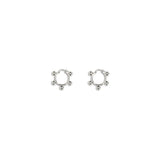 Jil Sander Silver Brass Earrings