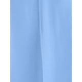 Crida Milano Light Blue Wool Midi Skirt