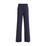 True Royal Blue Viscose Flared Pants