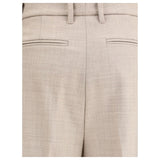 True Royal Beige Wool Casual Pants
