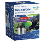 Elate Stay-Hot Camp Crock Triple Wall Vacuum Insulated Thermos for Camping Picnic Potluck | Hot/Cold Foods Soups Baked Beans Drinks Pasta Salad | 2-Quart (64oz) 18/8 Stainless Steel Crock/Pot