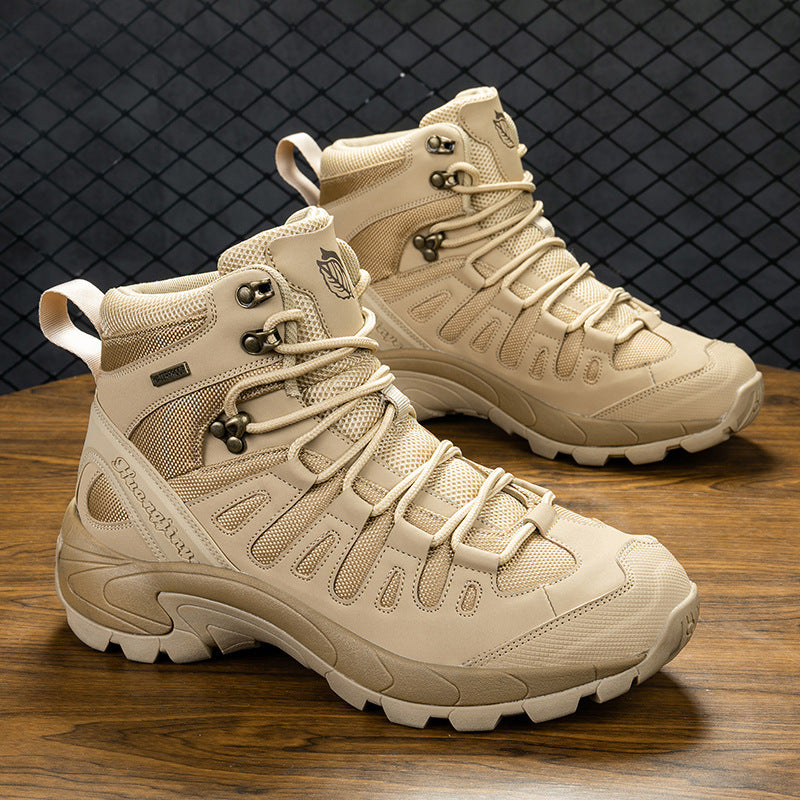 Men's Outdoor Hiking Shoes - Mid-Cut Training Boots