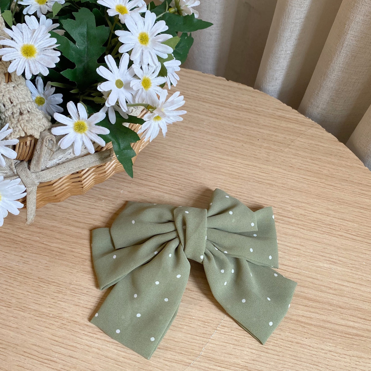 Cute Polka Dot Bow Hairpin Accessory
