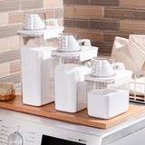 Transparent Laundry Detergent Storage Box with Cup