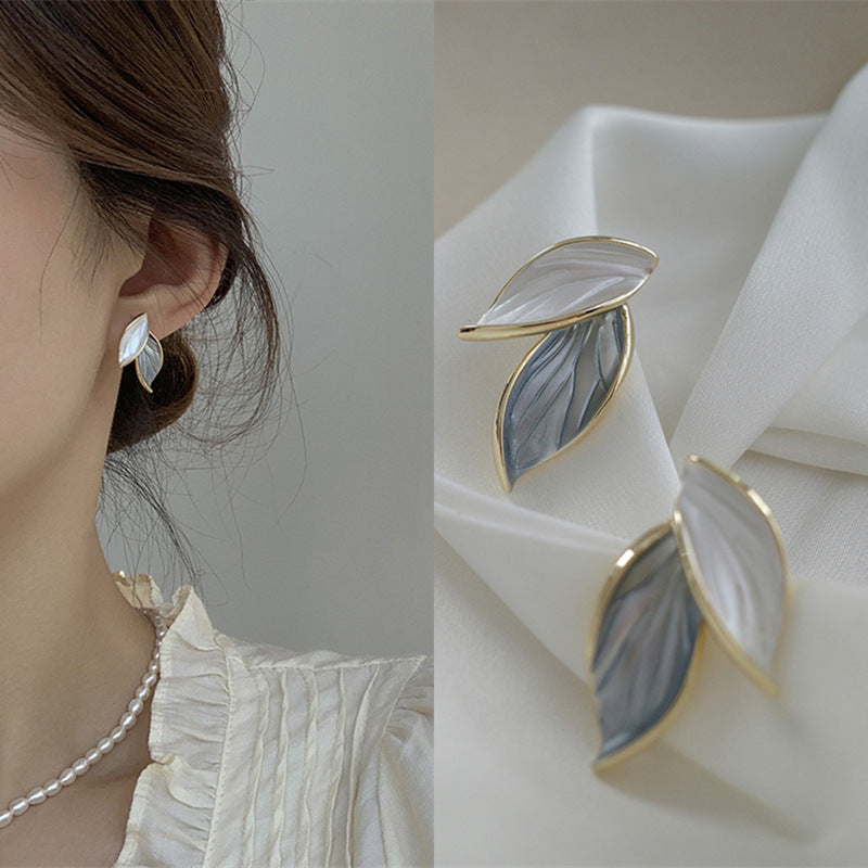 Simple Leaf Earrings for Women - Party Accessories