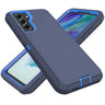 TIOZOLY for Samsung Galaxy S21 FE Case Heavy Duty Defender Case Dustproof Shockproof Protection 3 in 1 Rugged Cover for Samsung Galaxy S21 FE (Blue)