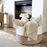 XXXLarge Cotton Rope Storage Basket for Baby Toys