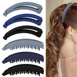 Hapdoo 6PCS Banana Clips Hair Matte Banana Hair Clips for Thick Hair Thin hair Medium Strong Hold Ponytail Bun Holder Hair Jaw Clips Barrettes Styling Accessories for Women Girls