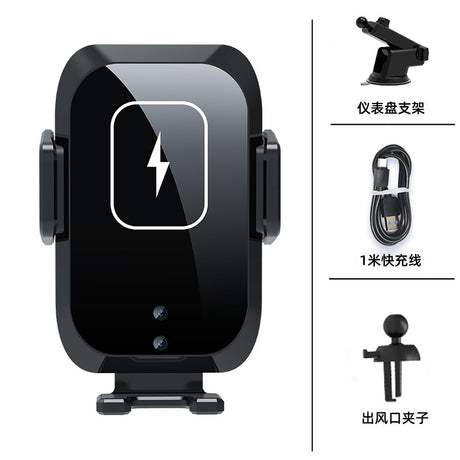15W Car Wireless Charger with Auto-Sensing Phone Holder