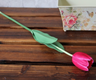 Single Tulip, Faux Silk Flower for Home Décor