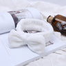 Coral Fleece Bow Makeup Headband for Washing