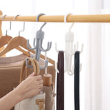 360-Degree Rotating Octopus Hook for Closet Storage
