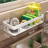 Wall-Mounted Kitchen Storage Rack with Drain Basket