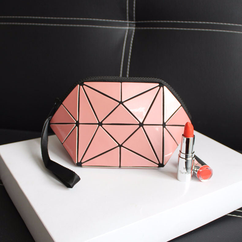 Irregular Semicircular Cosmetic Bag in Unique Colors