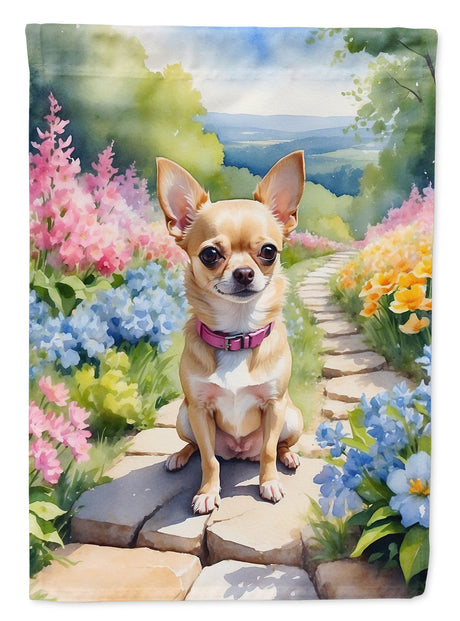 Chihuahua Spring Path Garden Flag