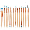 15-Piece Champagne Color Makeup Brush Set