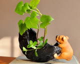 Cute Dog Figurine Pen Holder for Home Decor