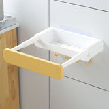 Retractable Wall-Mounted Bathroom Organizer with Hooks