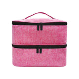 Portable Nail Polish Organizer with Dual Compartments