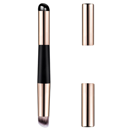 Silicone Lip Applicator 2 in 1 Double Head Silicone Lip Brush with Cover Lip Balm Applicator Lipstick Brush Applicator Reusable Smudge Makeup Brush for Lip Balm Lip Gloss Manicure Concealer