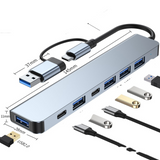 Type-C Docking Station 7-in-1 USB Hub for Huawei and Laptops